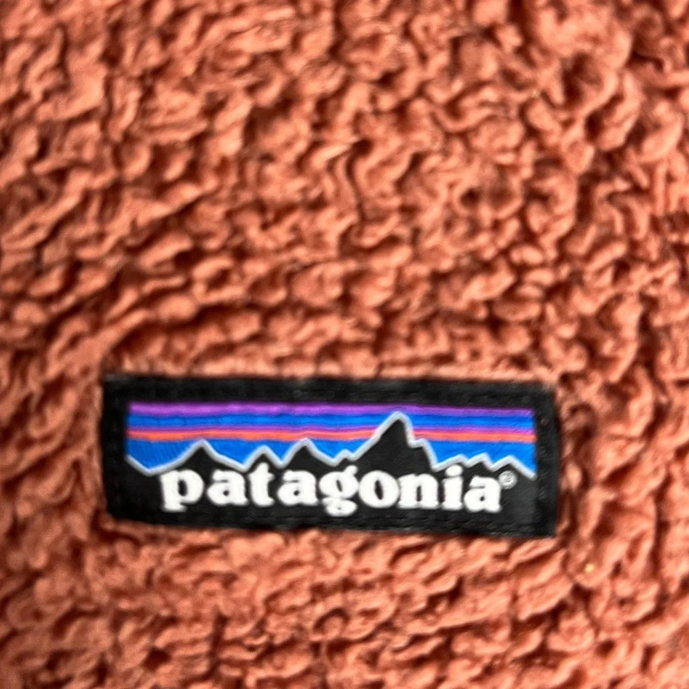 Patagonia Los‎ Gatos Sherpa Fleece 1/4 Zip Terracotta Rust Womens M